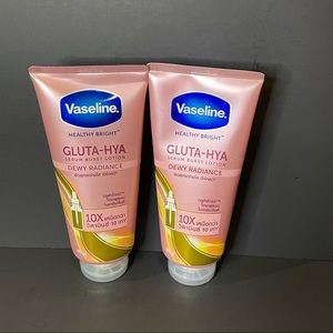 2x Vaseline Healthy Bright Gluta-Hya Serum Burst Lotion Dewy Radiance 330 ml